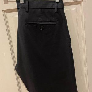 Dockers Flat Front Black Signature Khakis Pants Flex Comfort 33x30 Worn Once